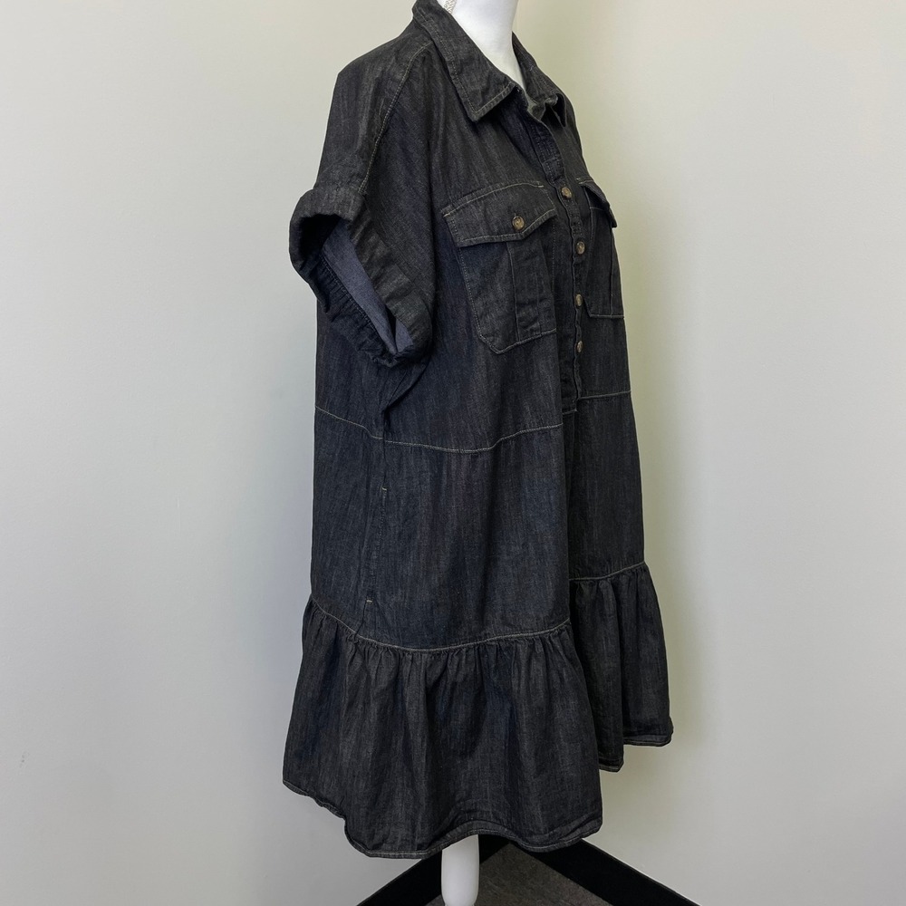 Lauren Ralph Lauren Dark blue Denim Midi Shirt Dress - Picture 3 of 12